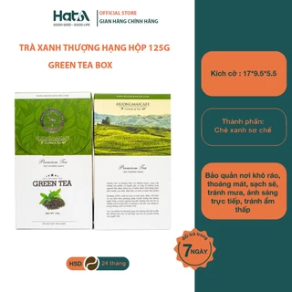 Trà xanh thượng hạng Hương Mai Cafe Premium Green Tea 100% lá trà non tươi sạch 125gr