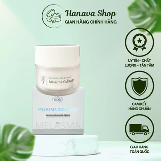 Kem Dưỡng Da Nám Riori Hana Melasma Collagen Cream 30g - Mờ Nám Thâm Sạm Ngăn Ngừa Lão Hóa