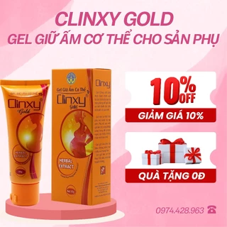 Gel Giữ Ấm Cơ Thể CLINXY GOLD Cho Phụ Nữ Mang Thai & Sau Sinh - Tuýp/50g [Kèm quà tặng]