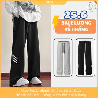 Quần nỉ da from suông Unisex 2 màu sắc