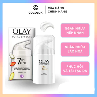 Kem Dưỡng Olay Total Effects 7 In 1 Ngày Và Đêm 50ml chống lão hóa, sáng da, bảo vệ da [Cam kết chính hãng 100%] .