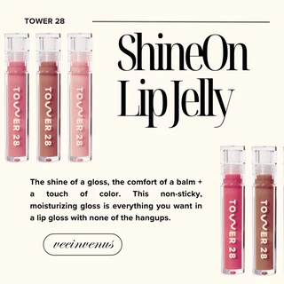 veeinvenus | Son bóng Tower 28 Beauty ShineOn Lip Jelly Non-Sticky Gloss
