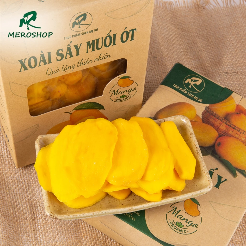 Combo 1kg Xoài sấy dẻo Mẹ Rô. Có hồ sơ công bố, xuất hóa đơn công ty đầy đủ