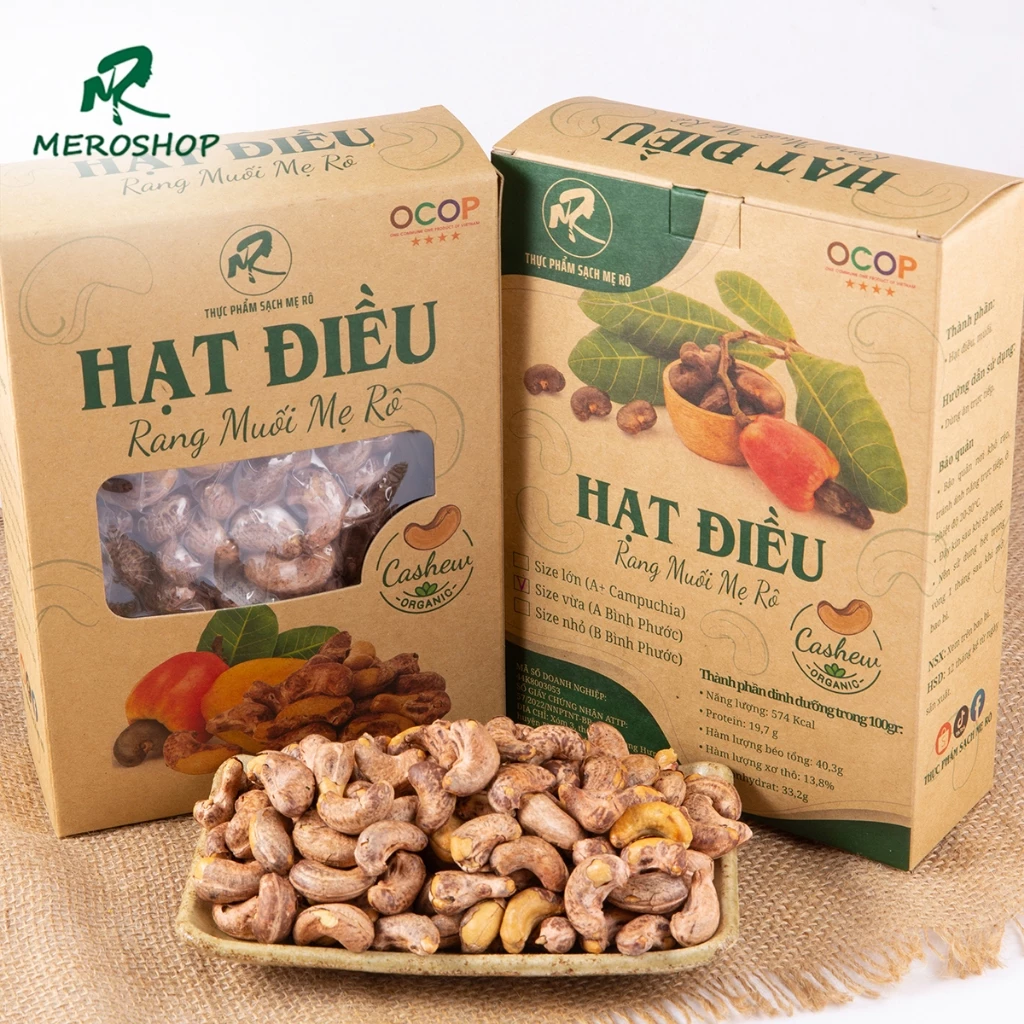 Combo 1Kg Hạt điều rang muối.Có hồ sơ công bố, xuất hóa đơn công ty đầy đủ
