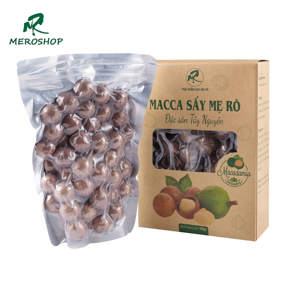 500Gr Macca nứt vỏ size vip (2.8-3.2cm). Có hồ sơ công bố, xuất hóa đơn công ty đầy đủ