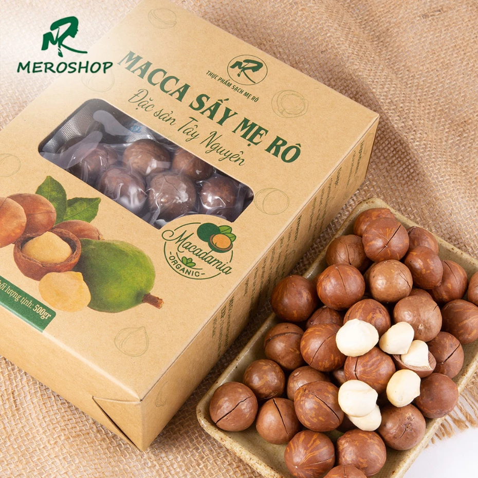 Hạt macca sấy chín chuẩn sạch nứt vỏ). Có hồ sơ công bố,xuất hóa đơn công ty đầy đủ