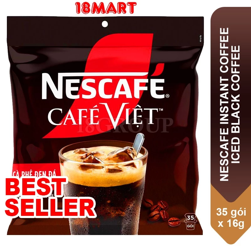 Cà Phê Hòa Tan NESCAFÉ CAFÉ VIỆT Cà Phê Đen Đá (35gói x 16g)