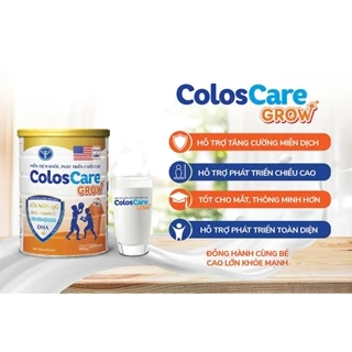 Sữa Bột COLOSCARE GROW+ Nutricare Sữa Non IgG Phát Triển Chiều Cao Tăng Cường Miễn Dịch Cho Trẻ Từ 1-10 Tuổi (Lon 800G)