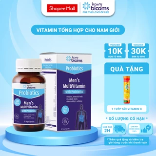 Vitamin Tổng Hợp Cho Nam Henry Blooms Probiotics Men's Multivitamin Bổ Sung Hơn 20 Vitamin Cho Nam Giới (Hộp 30 viên)