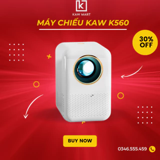 Máy chiếu phim tích hợp hệ điều hành androi, máy chiếu phim KAW K560 chất lượng full HD bảo hành 12 tháng