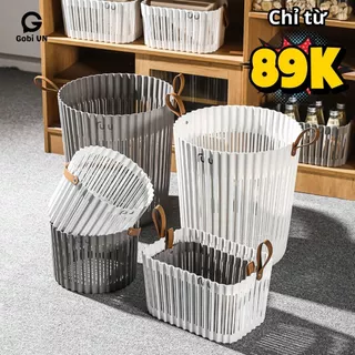 Giỏ Đựng Quần Áo Bẩn Đa Năng BX68, Giỏ Đựng Đồ Chất Liệu Nhựa PP Bền Có Quai Xách