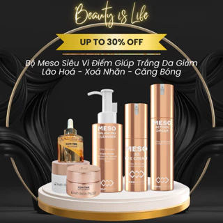 Bộ Dưỡng Da MeSo Balancing Siêu Vi Điểm chống lão hóa, căng bóng và trắng da Skincare Serum