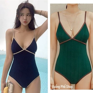 (CHẤT ĐẸP-Có size lớn) Đồ bơi- Bikini liền thân sexy tím xanh #2392