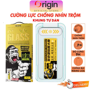 Cường Lực iPhone Chống Nhìn Trộm Khung tự dán dành Cho 15 pro max 14Promax 13 Pro Max 12 11 Xr- Origin official