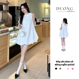 Đầm babydoll dáng bí , Đầm ba lỗ thắt nơ lưng duongcollection