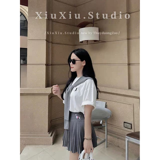 XiuXiu.Studio | SET ÁO KÈM KHĂN MIX CHÂN VÁY CHUẨN L1 ( THOM SET )