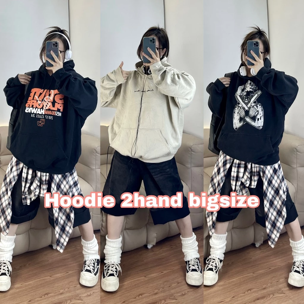 [U] Áo HOODIE MỸ 2Hand NAM NỮ/ ÁO KHOÁ KÉO HOODIE ZIP DÀY DẶN [MUA 3 TẶNG 1]