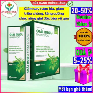 Viên giải rượu Byesay Nam Dược 5 vỉ x 6 viên giảm triệu chứng say rượu bia, tăng cường chức năng giải độc bảo vệ gan