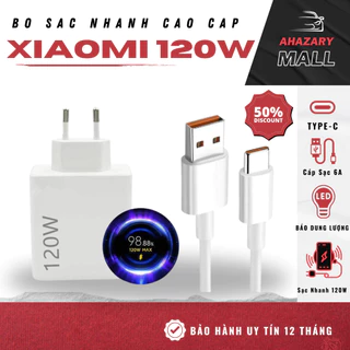 Bộ Sạc Nhanh Xiaomi 120W , Mi Charge Turbo , Siêu Nhanh Không Nóng , Hỗ Trợ Xiaomi , Samsung , Oppo, Vivo