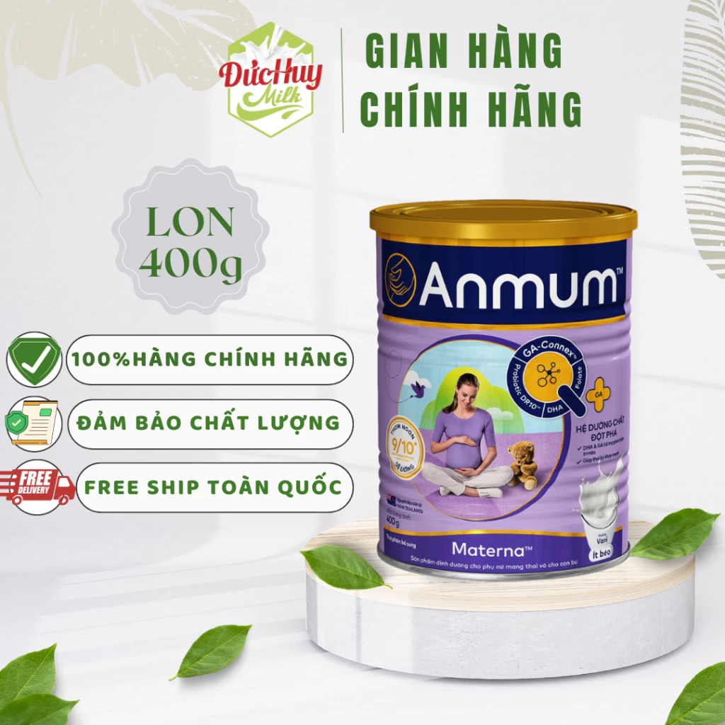 Sữa bột dành cho mẹ bầu Anmum Materna Hương Vanilla/Chocolate Lon 400g_800g