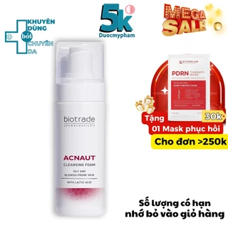 Sữa Rửa Mặt Dạng Bọt Biotrade Acnaut Cleansing Foam dành cho da mụn nhạy cảm 150ml