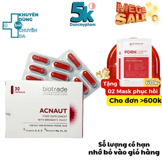 Viên Uống Biotrade Acnaut Food Supplement hỗ trợ giảm mụn, chống lão hóa (hộp 30 viên)