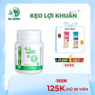 Kẹo lợi khuẩn cho bé, kẹo lợi khuẩn probiotic hỗ trợ tiêu hóa, kích thích ăn ngon miệng, hộp 28 viên