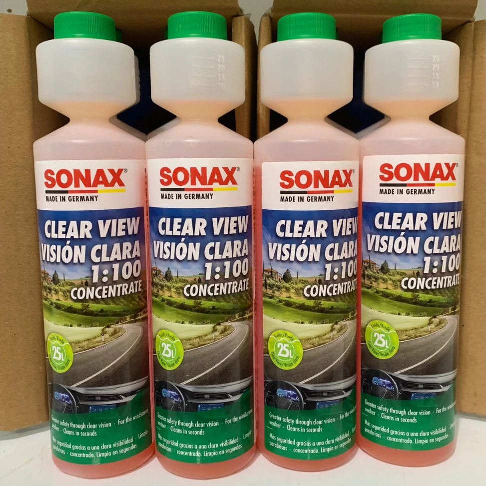 Nước rửa kính xe ô tô, làm trong kính lái đậm đặc - SONAX Clear View 1:100 Concentrate 371141