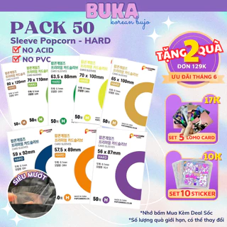 Sleeve Popcorn Buka sleeves bọc card siêu dày đựng card thần tượng thẻ bài bảo vệ card idol Kpop