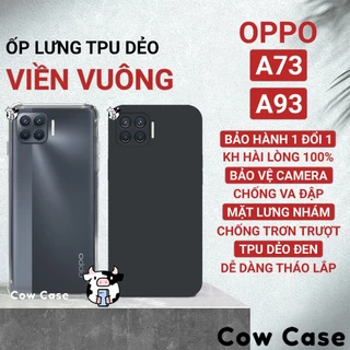 Ốp lưng Oppo A93, A73 4G cạnh vuông Cowcase | Vỏ điện thoại Oppo bảo vệ camera toàn diện TRON