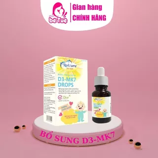 Vitamin D3-MK7 Avisure dạng nhỏ giọt lọ 20ml  và 10ml hỗ trợ hấp thu canxi cho trẻ