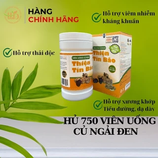 Hủ 750 viên Bột ngải đen, ngải chống độc, hỗ trợ xương khớp, THIỆN TÍN BẢO