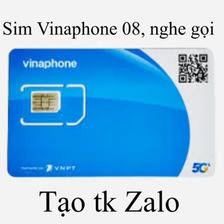 SIM VINAPHONE 08 NGHE GỌI VÀ ZALO