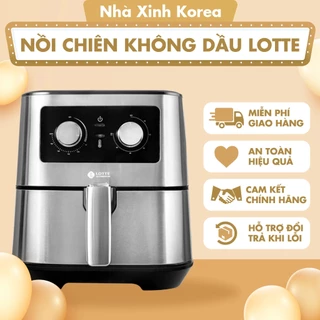 [ BH 1 NĂM ] Nồi Chiên Không dầu Chống Dính Lotte LTS-AF5SM Công Nghệ Hiện Đại, Dung Tích 5.5L