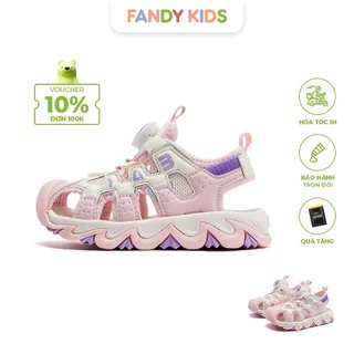 Giày Sandal Cho Bé Gái Hobibear AU7880 FANDY KIDS EVA Mũi Bít Khóa Xoay Thoáng - Bảo Hành Trọn Đời