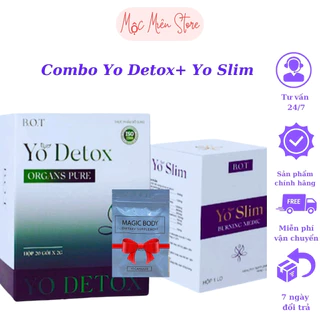 Giảm cân YO SLIM,YO DETOX { TẶNG KÈM 15 NGÀY SIẾT EO} -Chính hãng giảm cân an toàn 2-3 kg sau 15 ngày sử dụng