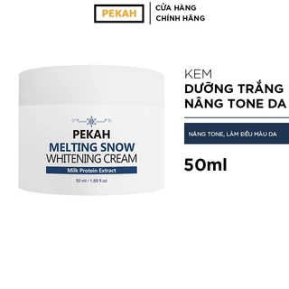 Kem Nâng Tone Dưỡng Trắng Làm Đều Màu Da PEKAH Melting Snow Whitening Cream 50ml