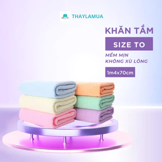 Khăn Tắm Xuất Nhật Khổ Lớn 1m4 x 70cm- 6 màu tùy chọn, mềm mịn, không xù lông, khổ to, khoác choàng đi biển