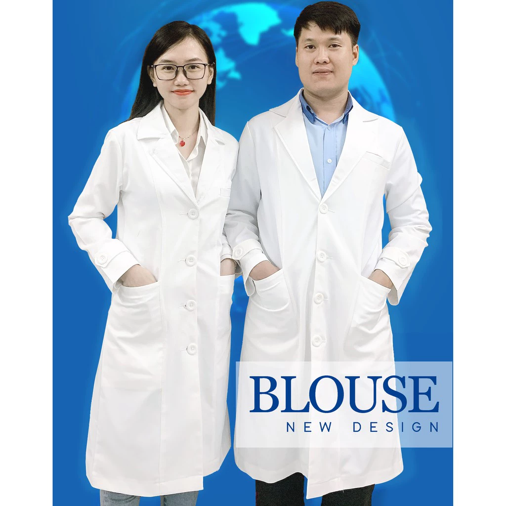 Áo Blouse dài tay, ngắn tay áo bác sĩ Vest Cao Cấp Hàng Loại 1 Thương Hiệu Bảo An - có BIGSIZE