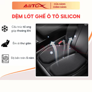 Đệm lót ghế ô tô 3D Silicon AutoX thiết kế dạng tổ ong giúp ngồi êm,thoáng khi lái xe