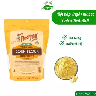 Bột bắp (bột ngô) hữu cơ 624g Bob's Red Mill Whole Grain Corn Flour - HSD 12/2024