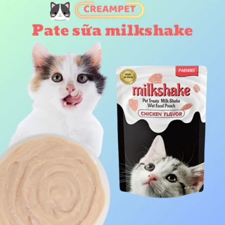 Pate sữa lắc Milkshake gói 85g bổ sung dinh dưỡng cho mèo con