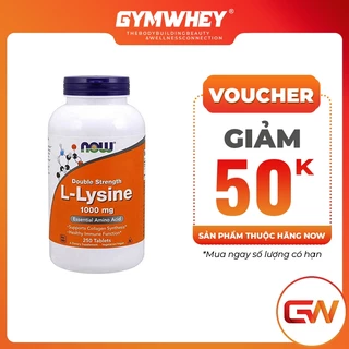 Now L lysine Viên Uống Hỗ Trợ Miễn Dịch Giảm Mụn,Tổng Hợp Collagen