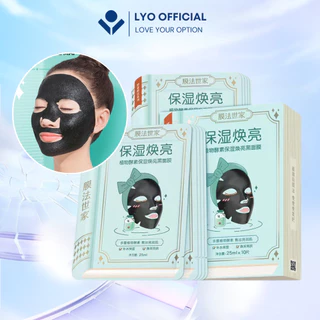 Mặt nạ Đen dưỡng da Mask Family thành phần Enzyme thực vật dưỡng sáng da, cấp ẩm và trẻ hóa da 25ml x Hộp 10 miếng