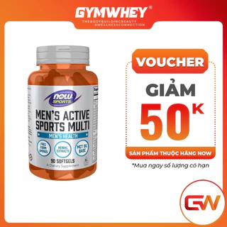 NOW MEN ACTIVE SPORT MULTI Hỗ Trợ Cải Thiện Năng Lượng, Duy Trì Sức Mạnh Cơ Bắp