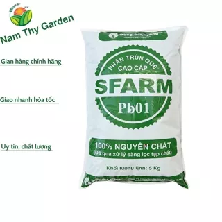 Phân Trùn Quế SFARM PB01, Phân Trùn Quế Sfarm Đã qua xử lý - Bao 5kg