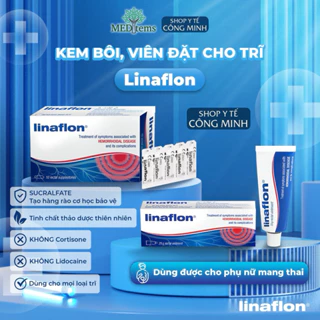 [HOẢ TỐC] LINAFLON kem bôi/viên đặt TRĨ, giúp co búi trĩ, giảm đau rát từ PHÁP