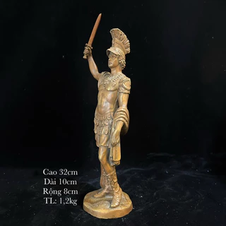 Tượng chiến binh La Mã cổ đại bằng đồng, tượng kiểu dáng Châu Âu