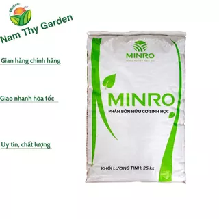 Phân Bón Hữu Cơ Sinh Học Minro thích hợp cho mọi loại cây trồng - bao 25kg