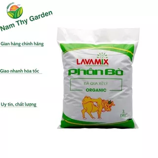 Phân bò Lavamix organic hữu cơ đã qua xử lý túi 3dm3 khoảng 700gr